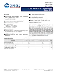 CY7C024AV-20AXCT Datasheet Cover