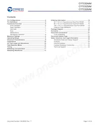 CY7C024AV-20AXCT Datasheet Pagina 3