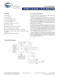 CY7C1061GN30-10BVXIT Datasheet Cover