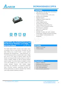 DCM04S0A0S12NFA Datasheet Cover