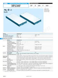 DPA500F-360 Datasheet Cover