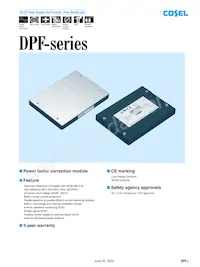 DPF1000 Datenblatt Cover