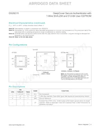 DS28E15G+U Datasheet Pagina 4