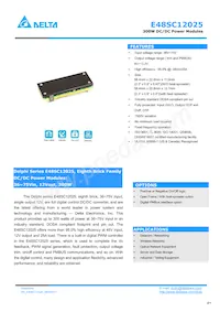 E48SC12025NRFH Datasheet Copertura