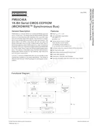 FM93C46ALM8 Datasheet Cover