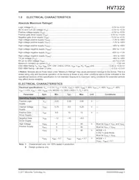 HV7322-V/AGA Datasheet Page 5