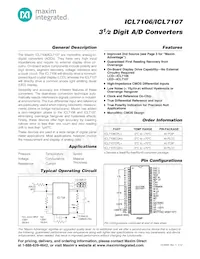 ICL7106C/D Datasheet Cover