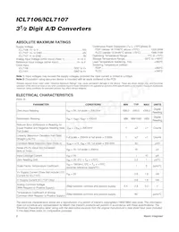 ICL7106C/D Datasheet Page 2