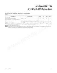 ICL7106C/D Datasheet Page 3