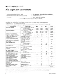 ICL7106C/D Datasheet Page 4