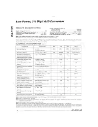 ICL7126C/D數據表 頁面 2