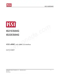 IS21ES04G-JCLI-TR Datasheet Cover