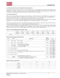 IS25WP128-RHLE-TR Datasheet Page 19