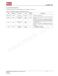 IS25WP128-RHLE-TR Datasheet Page 22