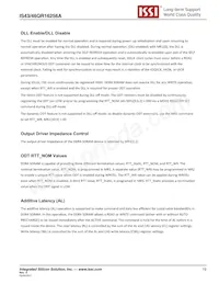 IS43QR16256A-093PBL Datasheet Page 19