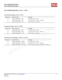 IS61WV204816ALL-10TLI Datasheet Pagina 15