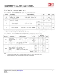 IS62C25616EL-45TLI Datasheet Pagina 6