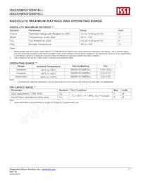 IS62WVS1288FBLL-20NLI Datasheet Page 15