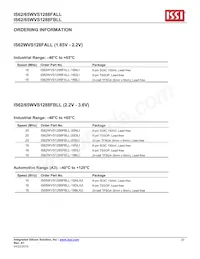 IS62WVS1288FBLL-20NLI Datasheet Page 22