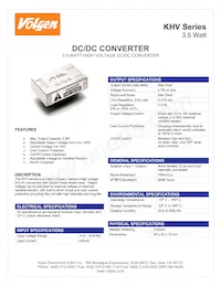 KHV12-350S10P Datasheet Cover