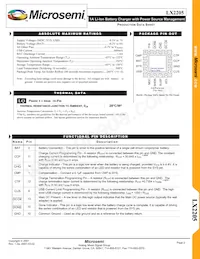 LX2205ILQ-TR Datasheet Page 2