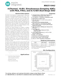 MAX11043ATL+T Datenblatt Cover