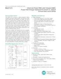 MAX77278EWB+T Datasheet Cover