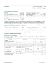 MAX8971GEWP+T Datasheet Page 5