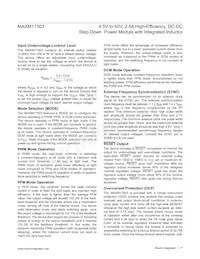 MAXM17503ALJ+T Datasheet Page 17