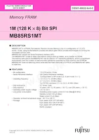 MB85RS1MTPH-G-JNE1 Datasheet Cover
