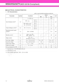 MB85RS256TYPNF-GS-BCERE1 Datasheet Page 14