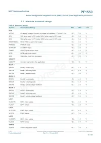 MC34PF1550A7EP Datasheet Page 10