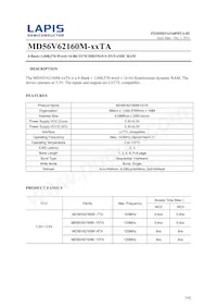 MD56V62160M-7TAZ0AX Datasheet Copertura