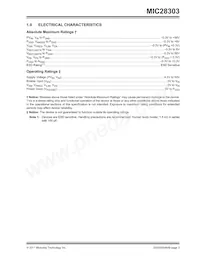 MIC28303-2YMP-T1 Datasheet Pagina 3