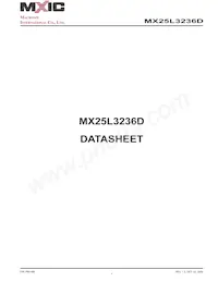 MX25L3236DM2I-10G Datasheet Cover