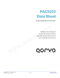 PAC5222QM數據表 封面