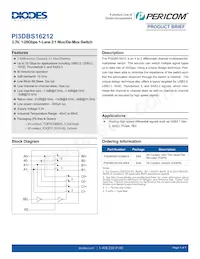 PI3DBS16212ZBBEX Datenblatt Cover