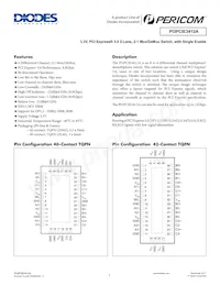 PI3PCIE3412AZLEX Datenblatt Cover