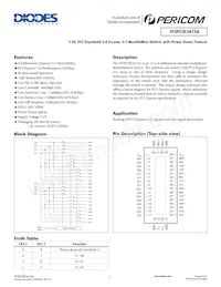 PI3PCIE3413AZHEX Datasheet Cover