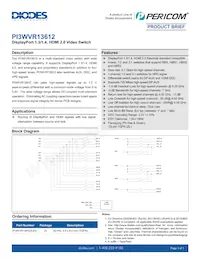 PI3WVR13612ZLEX-55 Datasheet Cover