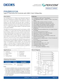 PI5USB31213AXEAEX Datasheet Cover