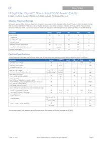 PJT007A0X3-SRZ Datasheet Pagina 2