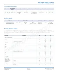 PRM48AH480M200A00 Datasheet Pagina 4