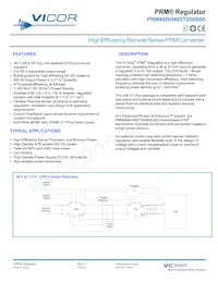 PRM48BH480T200B00 Datasheet Cover