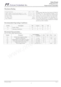 PT8A3512PEX Datasheet Pagina 3