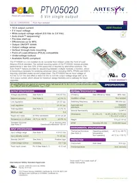 PTV05020WAD Datasheet Cover