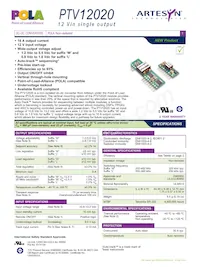 PTV12020WAD Datasheet Cover