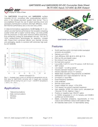 Q48T20050-NAC0G Datasheet Cover