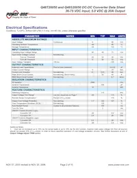 Q48T20050-NAC0G Datasheet Page 2