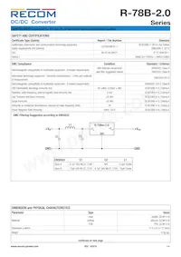 R-78B2.5-2.0 Datasheet Pagina 4